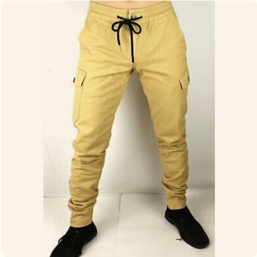 True Religion Khaki Cargo Jogger Pants